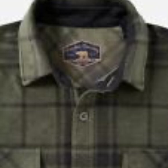 Freedom Foundry Dry Goods Men's Grizzly Flex Green/Black Plaid Fleece - Medium - Picture 4 of 4